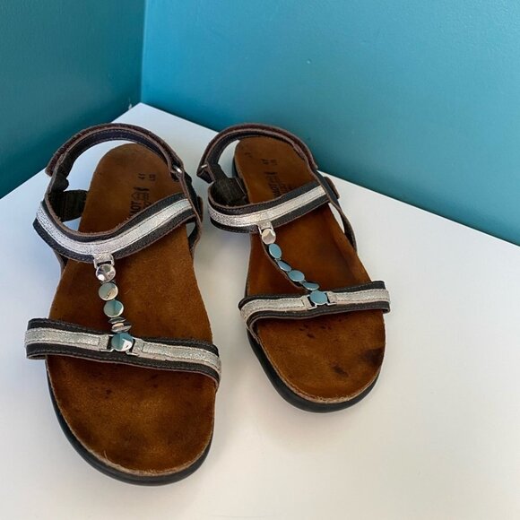 NAOT Embellished Leather Sandals Womens Size 10 Eur 41 - Picture 3 of 9